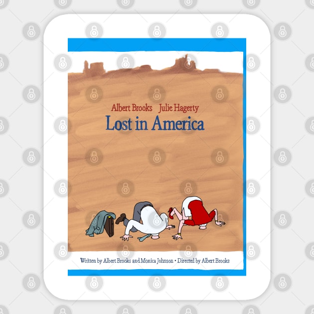 Lost in America (on blu-ray) Sticker by Ned Logman Lumber Mills